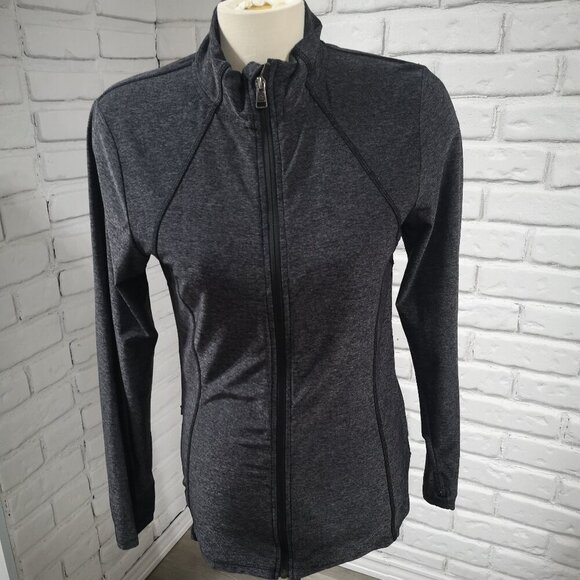 Tuff Athletics Ladies Dark Grey Full Zip Size Large Athletic Jacket - Picture 1 of 14